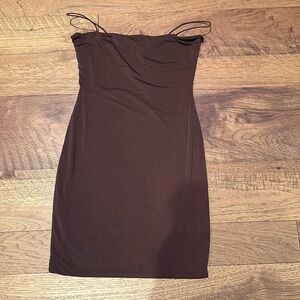 Windsor size small stretchy bodycon dark brown dress